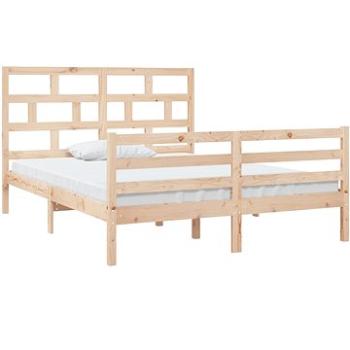 Rám postele masivní dřevo 150 × 200 cm King Size, 3101288 (3101288)