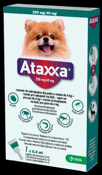 Ataxxa pro psy spot.on.do 4 kg 0.4 ml