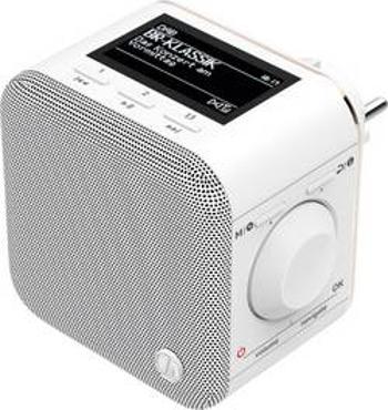 Rádio do zásuvky Hama DR40BT-PlugIn, AUX, Bluetooth, bílá