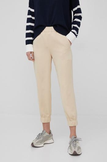 Kalhoty Drykorn dámské, béžová barva, jogger, high waist