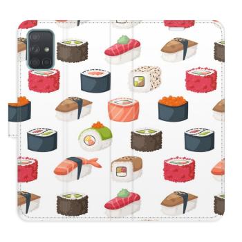 Flipové pouzdro iSaprio - Sushi Pattern 02 - Samsung Galaxy A71