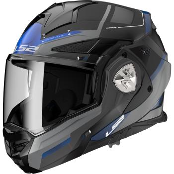 Výklopná moto přilba LS2 FF901 Advant X Spectrum Black Titanium Blue P/J  XXL (63-64)