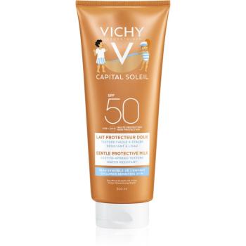 Vichy Capital Soleil Gentle Milk ochranné mléko pro děti na obličej a tělo SPF 50 300 ml
