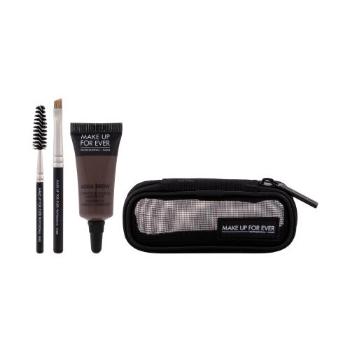 Make Up For Ever Aqua Brow Waterproof Eyebrow Corrector Kit 7 ml gel a pomáda na obočí pro ženy 30 Dark Brown