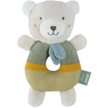 BABY FEHN Soft Ring Rattle Bear chrastítko 1 ks