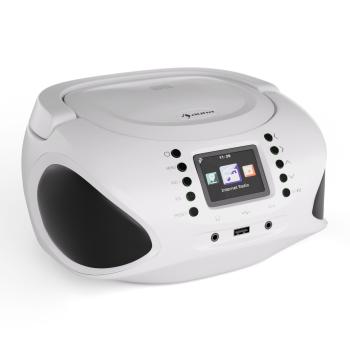 Auna Roadie Smart, IR/DAB/BT/CD/MP3, Boombox USB, DAB+/internet/FM rádio, CD/MP3 přehrávač, 3W, Bluetooth, přenosný