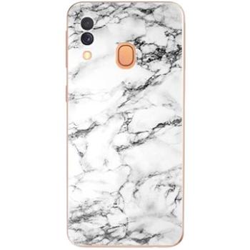 iSaprio White Marble 01 pro Samsung Galaxy A40 (marb01-TPU2-A40)