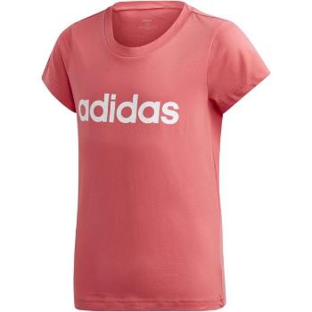 adidas YB E LIN TEE Dětské triko, lososová, velikost 116