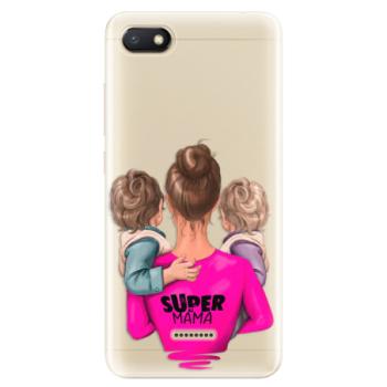 Odolné silikonové pouzdro iSaprio - Super Mama - Two Boys - Xiaomi Redmi 6A