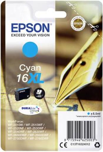 Epson Ink T1632, 16XL originál azurová C13T16324012