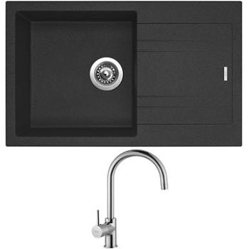 SINKS LINEA 780 N Granblack + SINKS VITALIA (LI78030NVICL)