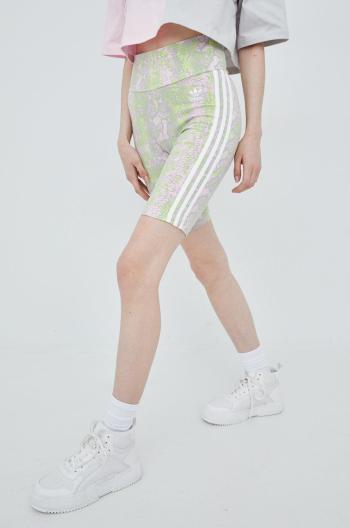 Kraťasy adidas Originals HT5967 dámské, vzorované, high waist