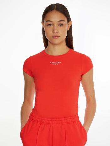 Calvin Klein dámské červené tričko - M (XL1)