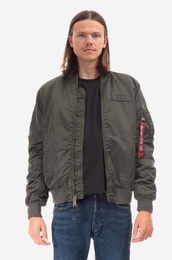 Bomber bunda Alpha Industries MA-1 VF Authentic Overdyed 108130 136 zelená barva, přechodná