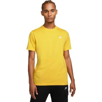 Nike SPORTSWEAR CLUB Pánské tričko, žlutá, velikost L
