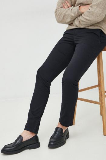 Kalhoty Tommy Hilfiger pánské, tmavomodrá barva, jednoduché