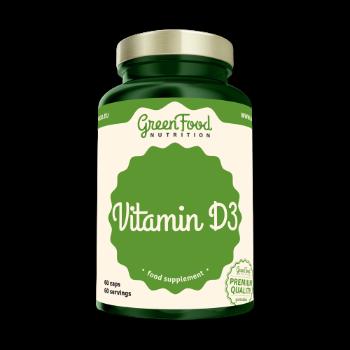 GreenFood Nutrition Vitamín D3 60 kapslí