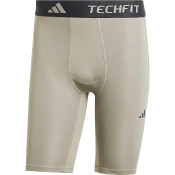 adidas TECHFIT COMPRESSION TRAINING SHORT LEGGINGS Pánské elastické kraťasy, šedá, velikost