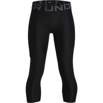 Under Armour HEATGEAR 3/4 LEGGINGS Chlapecké legíny, černá, velikost