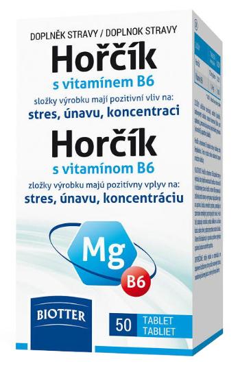 Biotter Hořčík 125 mg s vitamínem B6 50 tablet