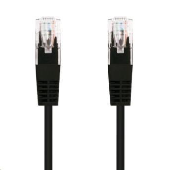 C-TECH kabel patchcord Cat5e, UTP, černý, 3m