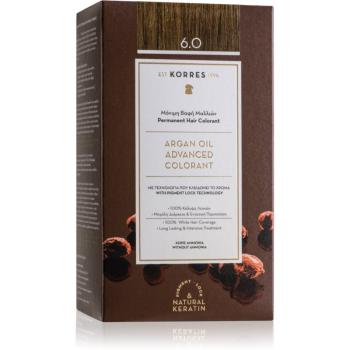 Korres Argan Oil permanentní barva na vlasy s arganovým olejem odstín 6.0 Dark Blonde