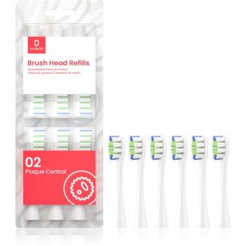 Oclean Brush Head Plaque Control náhradní hlavice pro zubní kartáček P1C1 W06 White 6 ks