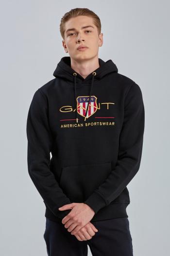 MIKINA GANT ARCHIVE SHIELD HOODIE černá XL