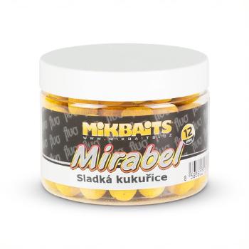 Mikbaits mirabel fluo boilie 150ml 12 mm - sladká kukuřice