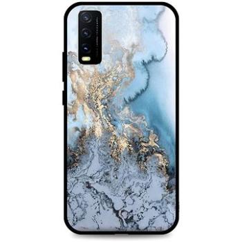 TopQ Kryt LUXURY Vivo Y20s pevný Marble Blue 70924 (Sun-70924)