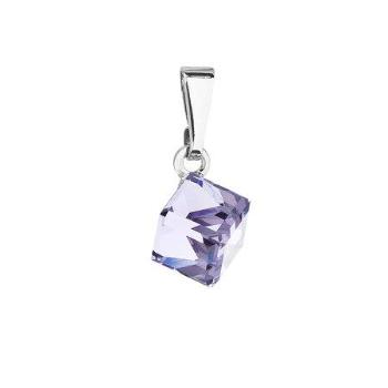 Přívěsek bižuterie se Swarovski krystaly fialová kostička 54019.3, violet