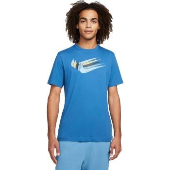 Nike NSW 12 MO SWOOSH TEE M Pánské tričko, modrá, velikost S