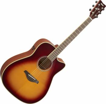 Yamaha FGC-TA Brown Sunburst Elektroakustická kytara Dreadnought