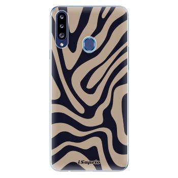 Odolné silikonové pouzdro iSaprio - Zebra Black - Samsung Galaxy A20s