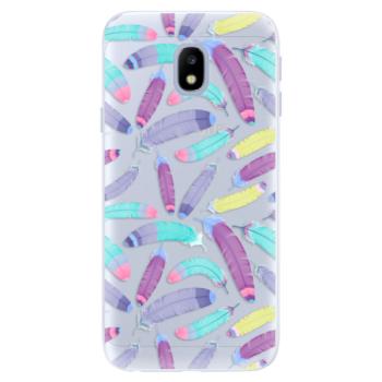 Silikonové pouzdro iSaprio - Feather Pattern 01 - Samsung Galaxy J3 2017