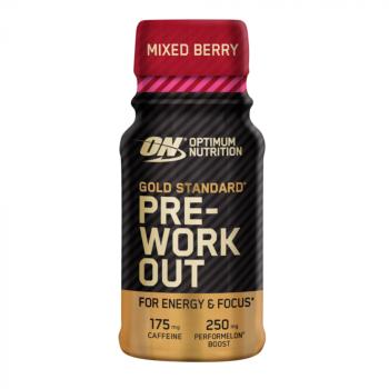 Gold Standard Pre-Workout Shot 60 ml mix bobulovitého ovoce - Optimum Nutrition
