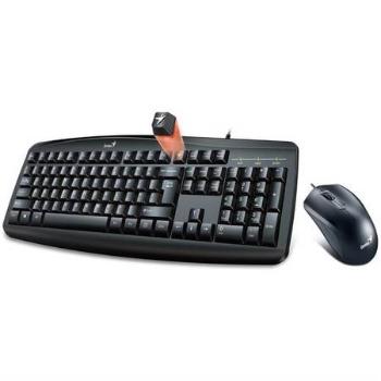 GENIUS klávesnice s myší Smart KM-200/ Drátový set/ USB/ černá/ CZ+SK layout, 31330003403