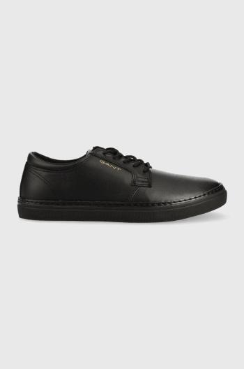 Kožené sneakers boty Gant Prepville černá barva