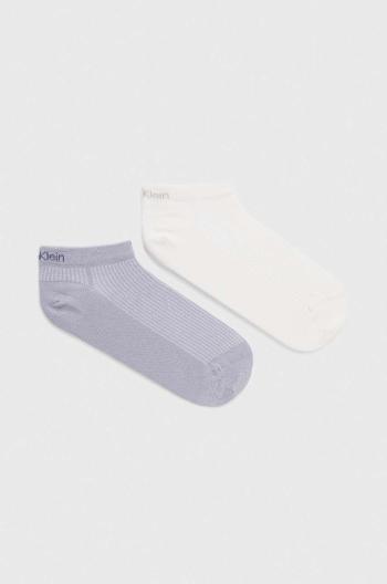 Ponožky Calvin Klein 2-pack dámské, šedá barva