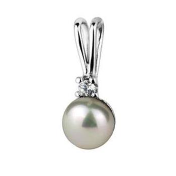 Šperky4U Stříbrný přívěšek přírodní perla 5,5 mm - CS3220