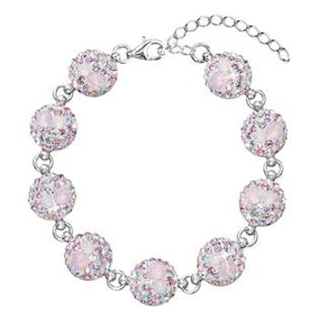 EVOLUTION GROUP CZ Stříbrný náramek s krystaly Crystals from Swarovski®, Magic Rose - 33048.3