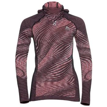 Odlo BL TOP WITH FACEMASK L/S BLACKCOMB ECO Funkční dámské tričko s integrovanou kuklou, lososová, velikost S