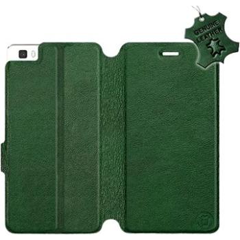 Flip pouzdro na mobil Huawei P8 Lite - Zelené - kožené -   Green Leather (5903226526062)