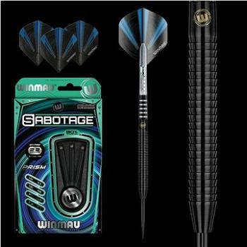 Šipky Winmau steel Sabotage Black 22g, 90% wolfram (17482)