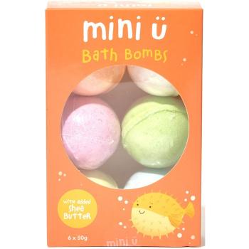 Mini-U Bath Bomb 6 Pack šumivá koule do koupele 6 ks 6x50 g