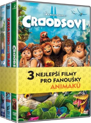 Kolekce Animované filmy (Croodsovi, Zataženo občas trakaře, Rio 2) - 3 DVD