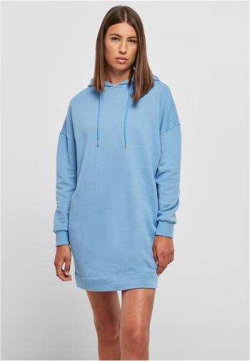 Urban Classics Ladies Organic Oversized Terry Hoody Dress horizonblue - 3XL