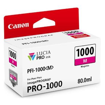 CANON PFI-1000 M - originální cartridge, purpurová, 5885 stran