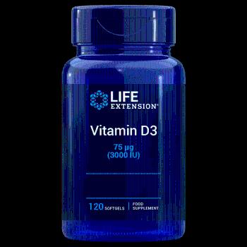 Life Extension Vitamin D3 3000IU 120 tobolek