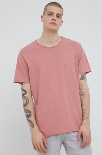 Bavlněné tričko Medicine růžová barva